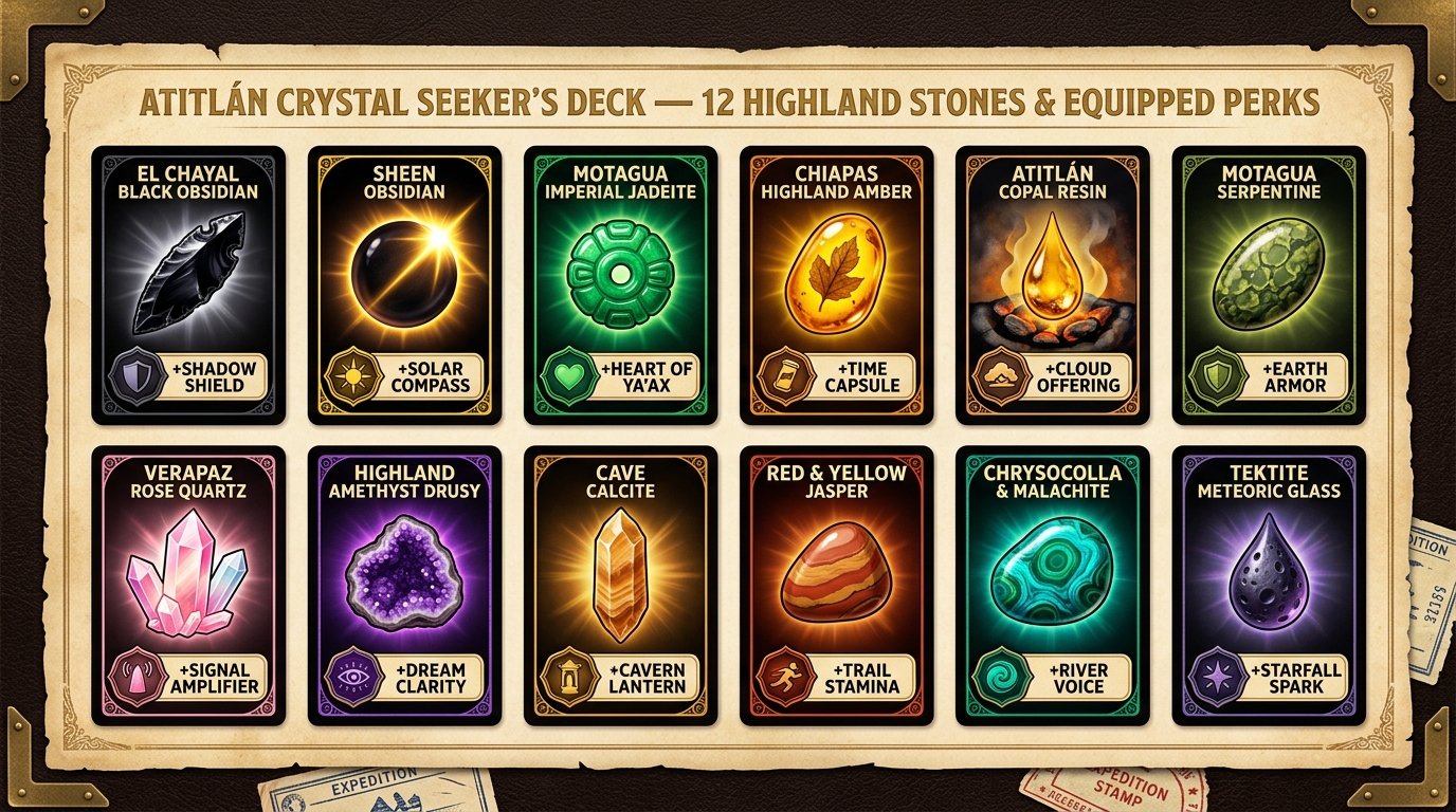 Atitlán Crystal Seeker's Perk Deck Poster